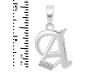 Cubic Zirconia Alphabet A Pendant CUZ-RDA-157.