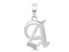 Cubic Zirconia Alphabet A Pendant CUZ-RDA-157.