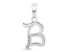Cubic Zirconia Alphabet B Pendant CUZ-RDA-158.