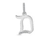 Cubic Zirconia Alphabet D Pendant CUZ-RDA-186.