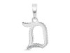 Cubic Zirconia Alphabet D Pendant CUZ-RDA-160.