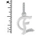 Cubic Zirconia Alphabet E Pendant CUZ-RDA-187.