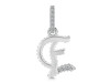 Cubic Zirconia Alphabet E Pendant CUZ-RDA-187.