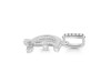 Cubic Zirconia Alphabet E Pendant CUZ-RDA-187.