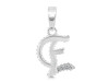 Cubic Zirconia Alphabet E Pendant CUZ-RDA-161.
