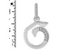 Cubic Zirconia Alphabet G Pendant CUZ-RDA-189.