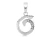 Cubic Zirconia Alphabet G Pendant CUZ-RDA-163.