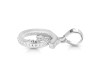 Cubic Zirconia Alphabet G Pendant CUZ-RDA-163.