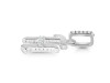 Cubic Zirconia Alphabet H Pendant CUZ-RDA-190.