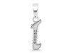 Cubic Zirconia Alphabet I Pendant CUZ-RDA-165.