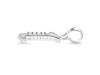 Cubic Zirconia Alphabet I Pendant CUZ-RDA-165.