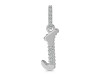 Cubic Zirconia Alphabet J Pendant CUZ-RDA-192.