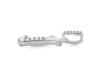 Cubic Zirconia Alphabet J Pendant CUZ-RDA-192.