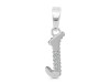 Cubic Zirconia Alphabet J Pendant CUZ-RDA-166.