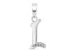 Cubic Zirconia Alphabet L Pendant CUZ-RDA-168.