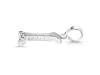 Cubic Zirconia Alphabet L Pendant CUZ-RDA-168.
