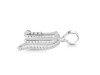 Cubic Zirconia Alphabet M Pendant CUZ-RDA-169.