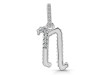 Cubic Zirconia Alphabet N Pendant CUZ-RDA-196.