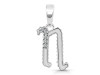Cubic Zirconia Alphabet N Pendant CUZ-RDA-170.