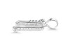 Cubic Zirconia Alphabet N Pendant CUZ-RDA-170.