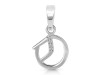 Cubic Zirconia Alphabet O Pendant CUZ-RDA-171.