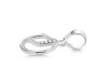 Cubic Zirconia Alphabet O Pendant CUZ-RDA-171.
