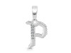 Cubic Zirconia Alphabet P Pendant CUZ-RDA-172.