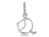 Cubic Zirconia Alphabet Q Pendant CUZ-RDA-199.