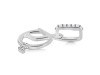 Cubic Zirconia Alphabet Q Pendant CUZ-RDA-199.