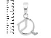 Cubic Zirconia Alphabet Q Pendant CUZ-RDA-173.