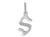 Cubic Zirconia Alphabet S Pendant CUZ-RDA-201.