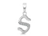 Cubic Zirconia Alphabet S Pendant CUZ-RDA-175.