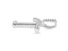 Cubic Zirconia Alphabet T Pendant CUZ-RDA-202.
