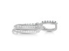 Cubic Zirconia Alphabet U Pendant CUZ-RDA-203.