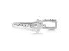 Cubic Zirconia Alphabet V Pendant CUZ-RDA-204.