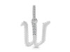 Cubic Zirconia Alphabet W Pendant CUZ-RDA-205.