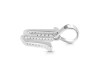 Cubic Zirconia Alphabet W Pendant CUZ-RDA-179.