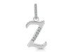 Cubic Zirconia Alphabet Z Pendant CUZ-RDA-208.