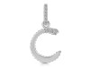 Cubic Zirconia Alphabet C Pendant CUZ-RDA-185.