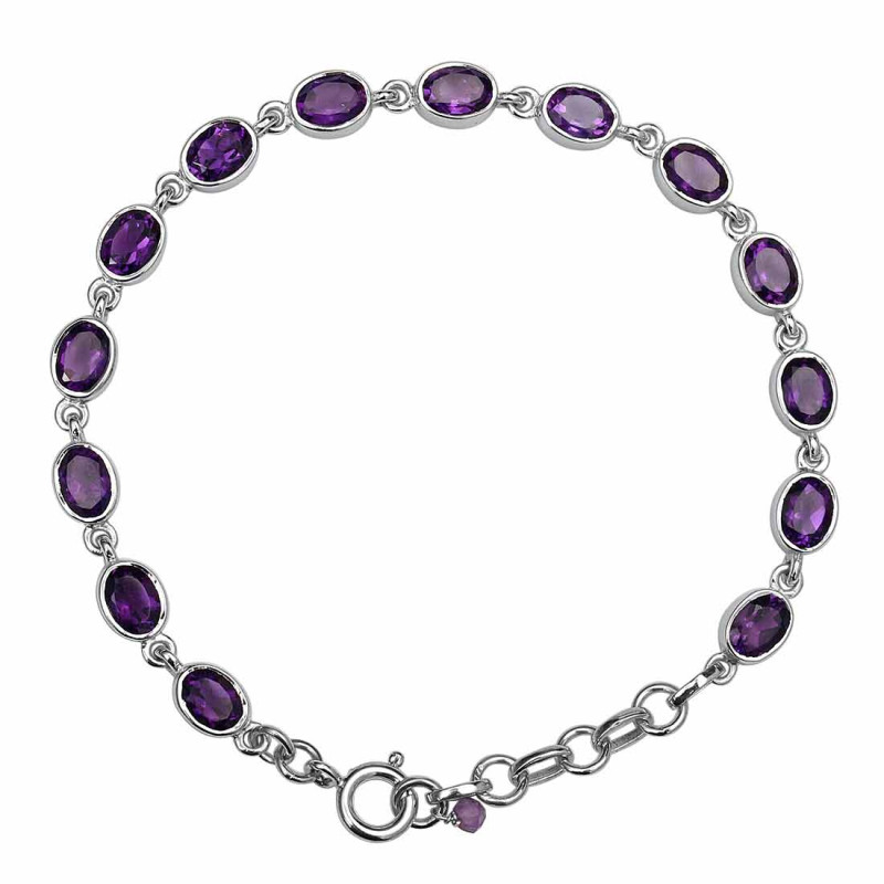 Amethyst Bracelet AMT-RDB-113-CUT.