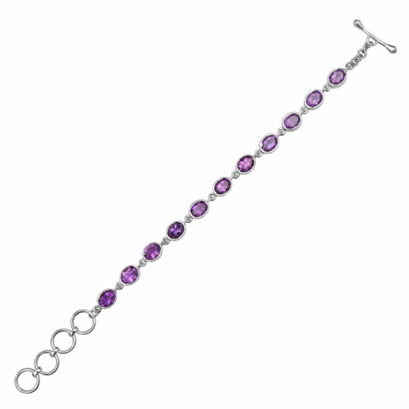 Amethyst Bracelet AMT-RDB-114-CUT.