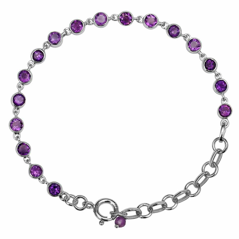 Amethyst Bracelet AMT-RDB-116-CUT.