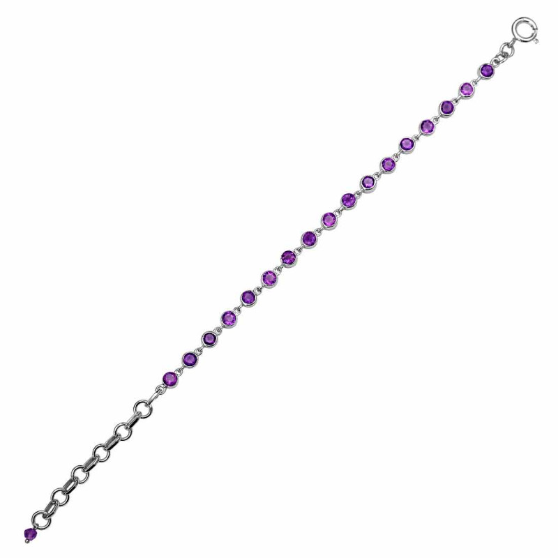 Amethyst Bracelet AMT-RDB-116-CUT.