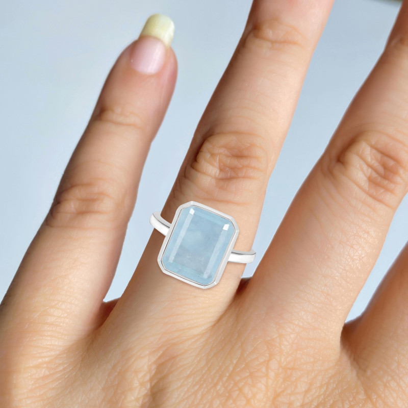 Aquamarine Ring AQM-RDR-1926.