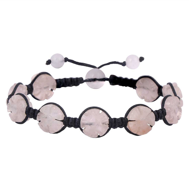 Rose Quartz Beaded Bracelet BDD-11-160