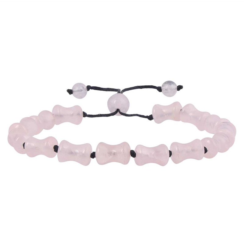 Rose Quartz Beaded Bracelet BDD-11-247