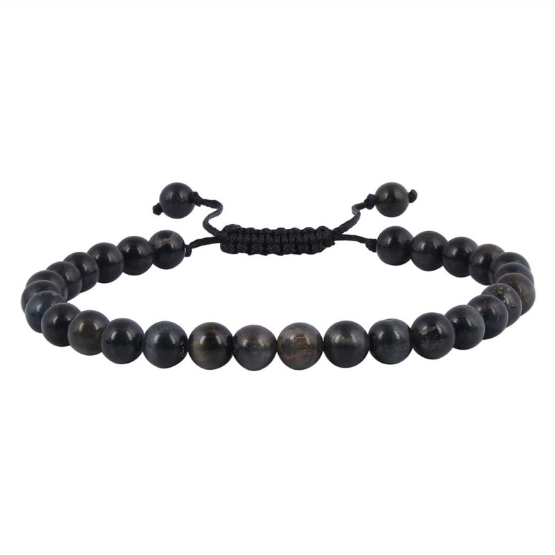 Black Obsidian Beaded Bracelet BDD-11-260