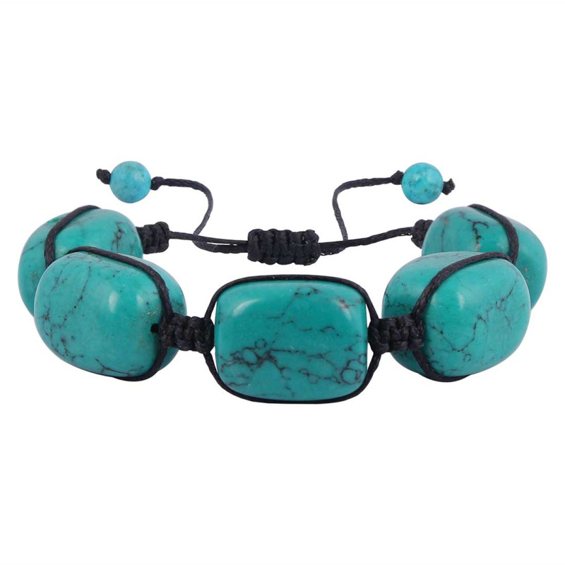 Tibetan Turquoise Beaded Bracelet BDD-11-291