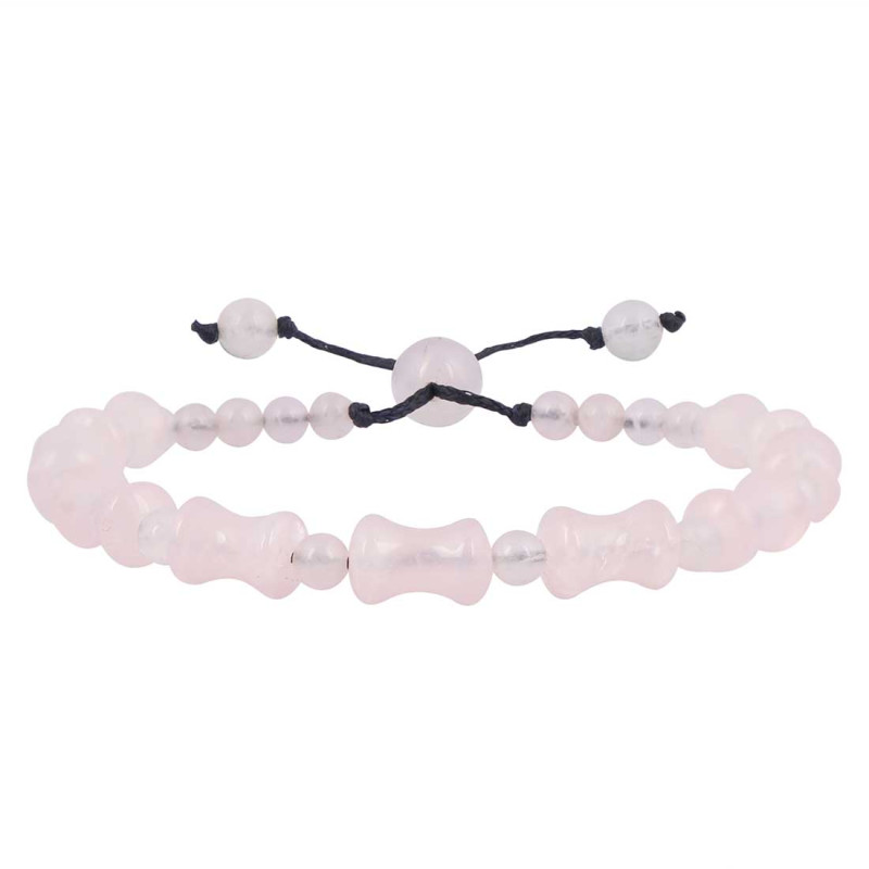 Rose Quartz Beaded Bracelet BDD-11-302