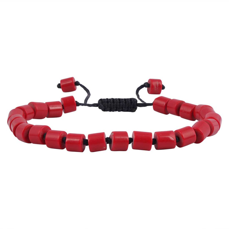 Red Cora Beaded Bracelet BDD-11-307